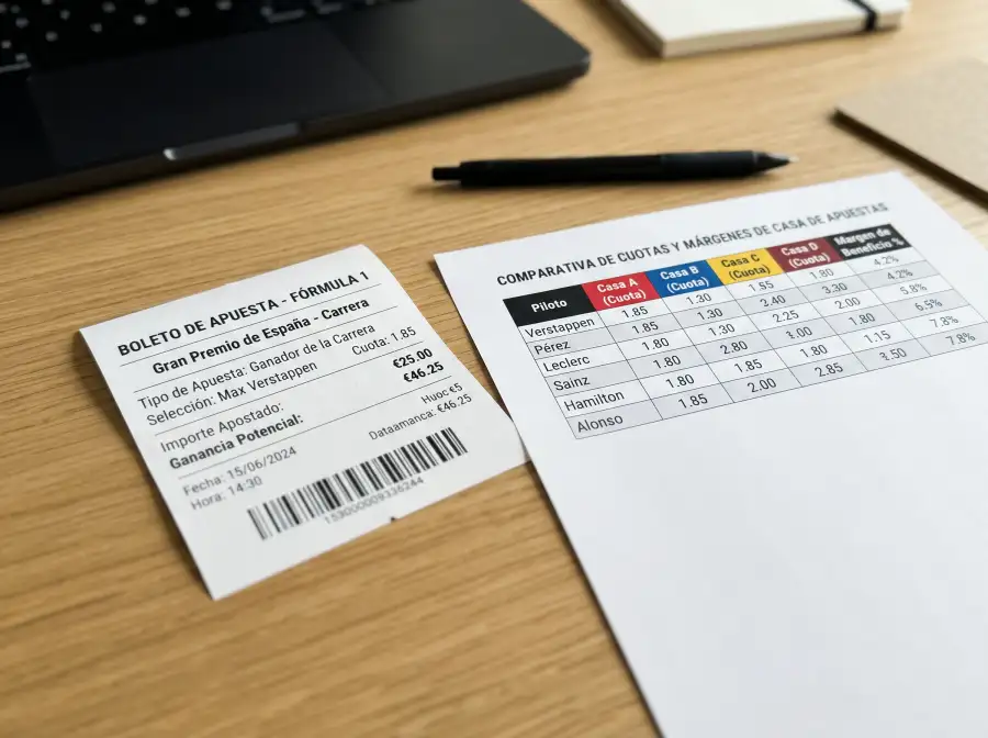 Explicación del overround en apuestas de Fórmula 1 y cómo afecta a las ganancias del apostador
